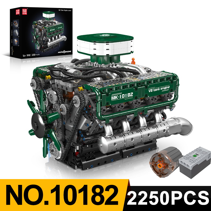 Model Kit Engine V8 - Mould King 10182 V8 réservoir moteur