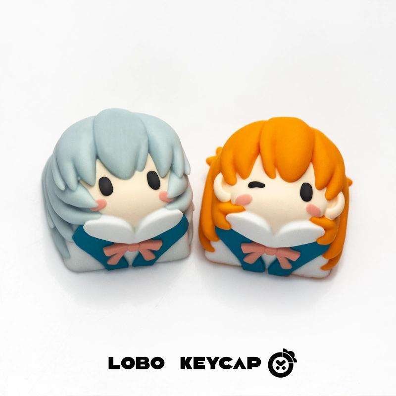 Model Kit Aoshima - Evangelion-Capuchons de touches Kawaii Anime pour
