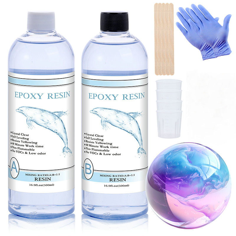 Resin Kit Cast - Résine époxy transparente 1:1, résine artistique