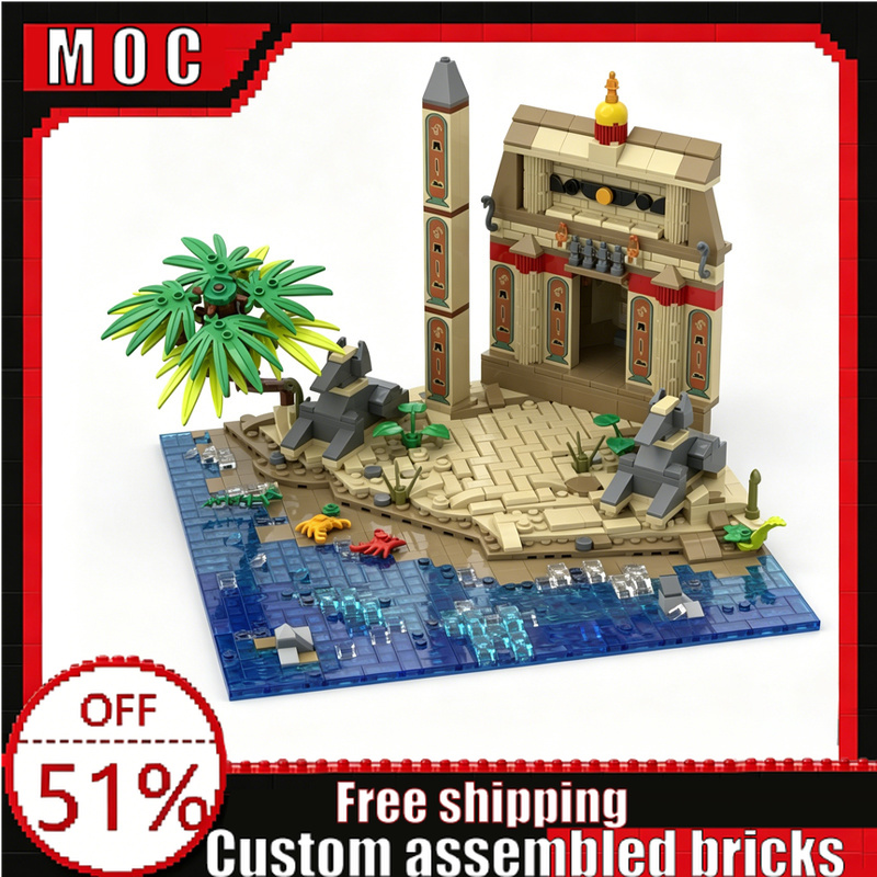 Model Kit Anubis - 940 pièces – Modèle de temple