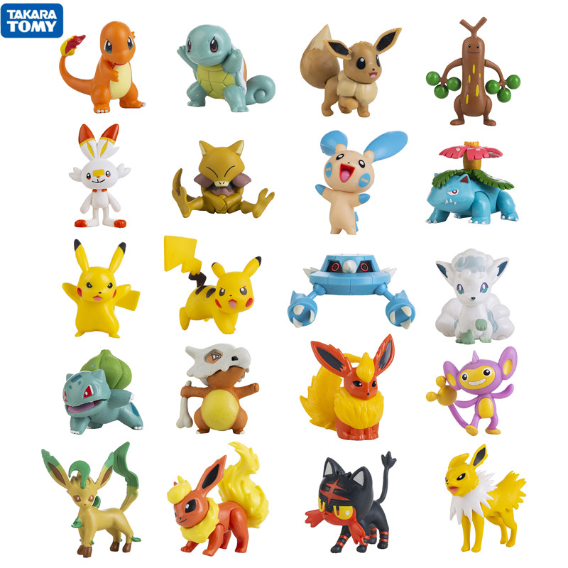 Model Kit Eevee - Nouveau 3-8CM Pokemon dessins animés chauds