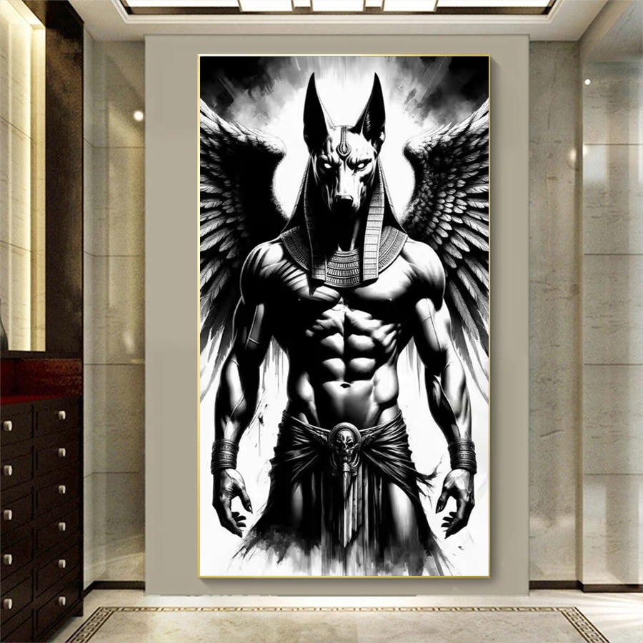 Model Kit Anubis - Kit de peinture diamant 5D, nouveau