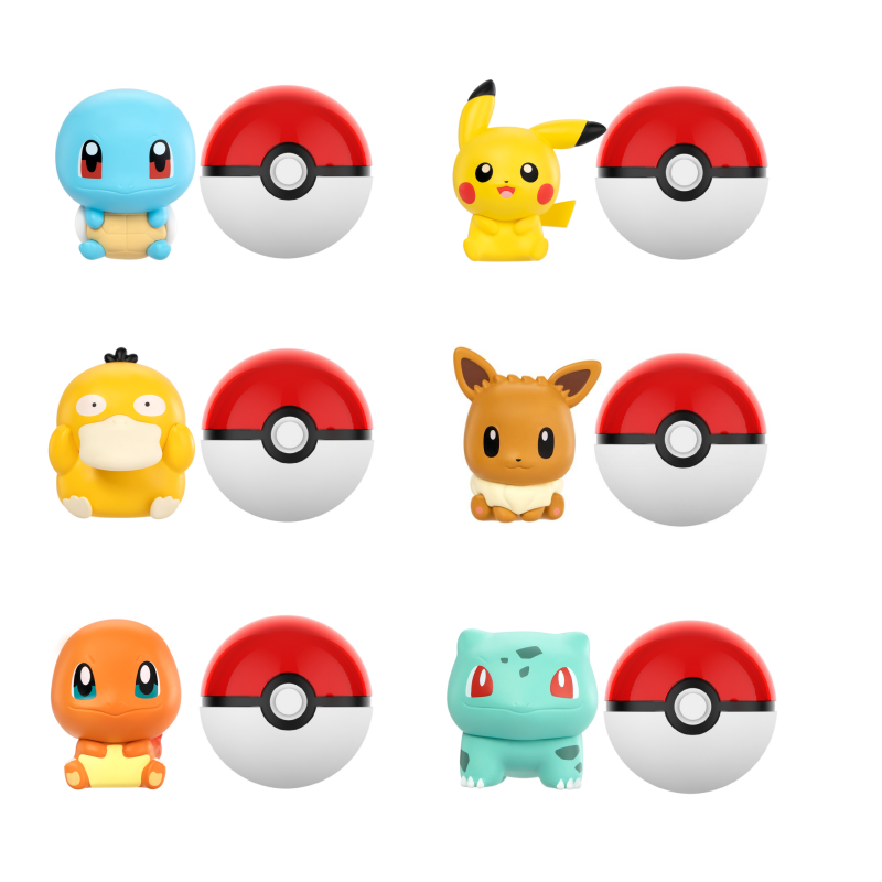 Model Kit Eevee - Anime Pokemon PokeBall Mini poupée figurines