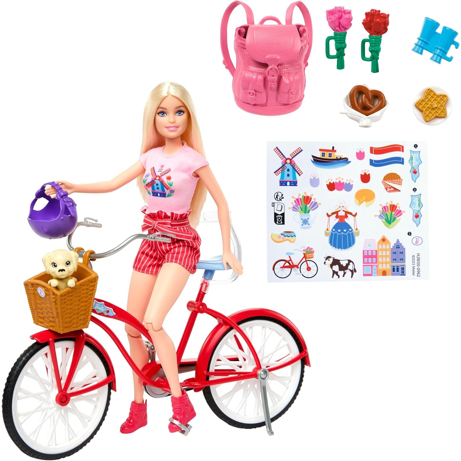 Mattel Toy Barbie - Original Mattel Barbie poupée vélo Playset
