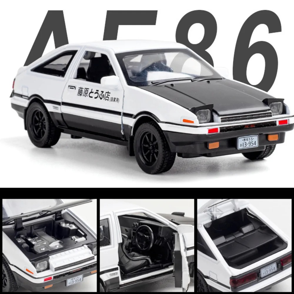Model Kit Initial D - Modèle de voiture en alliage moulé