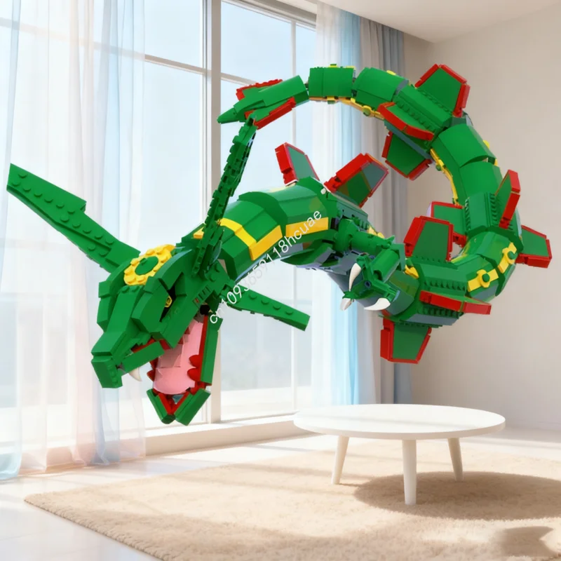 Model Kit Rayquaza - Blocs de construction MOC Pokemon Rayquaza