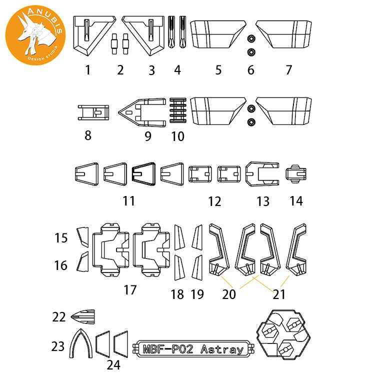 Pièces de mise à niveau détail - Model Kit Anubis avis et prix