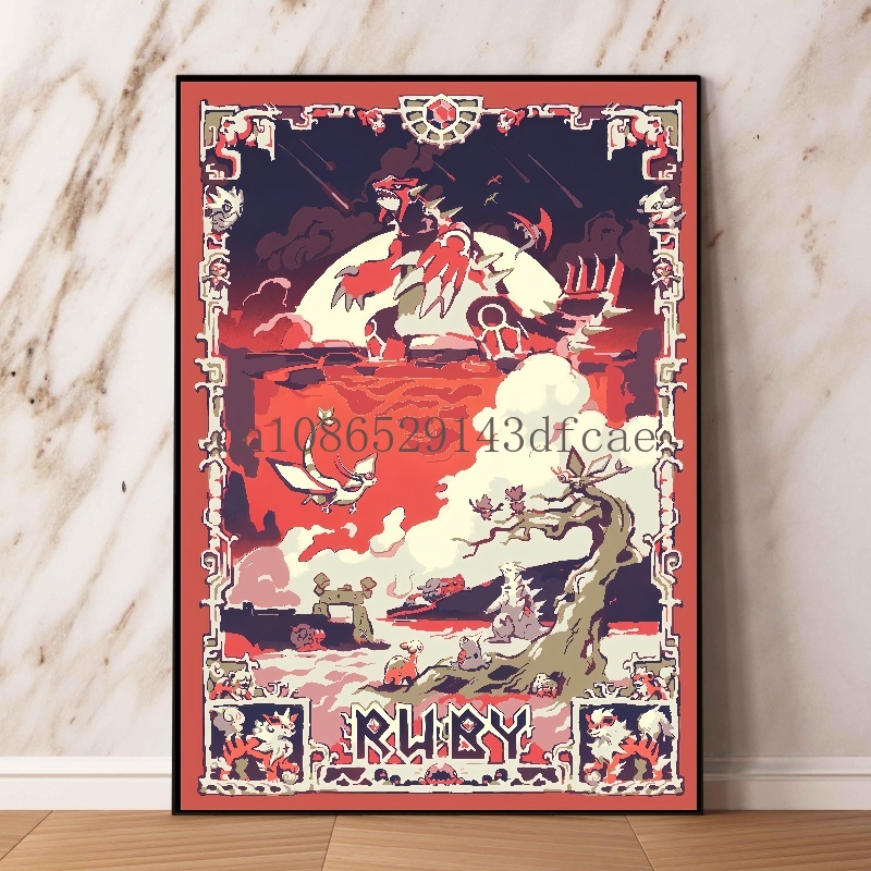 Affiche de dessin animé rétro  - Model Kit Rayquaza avis et prix