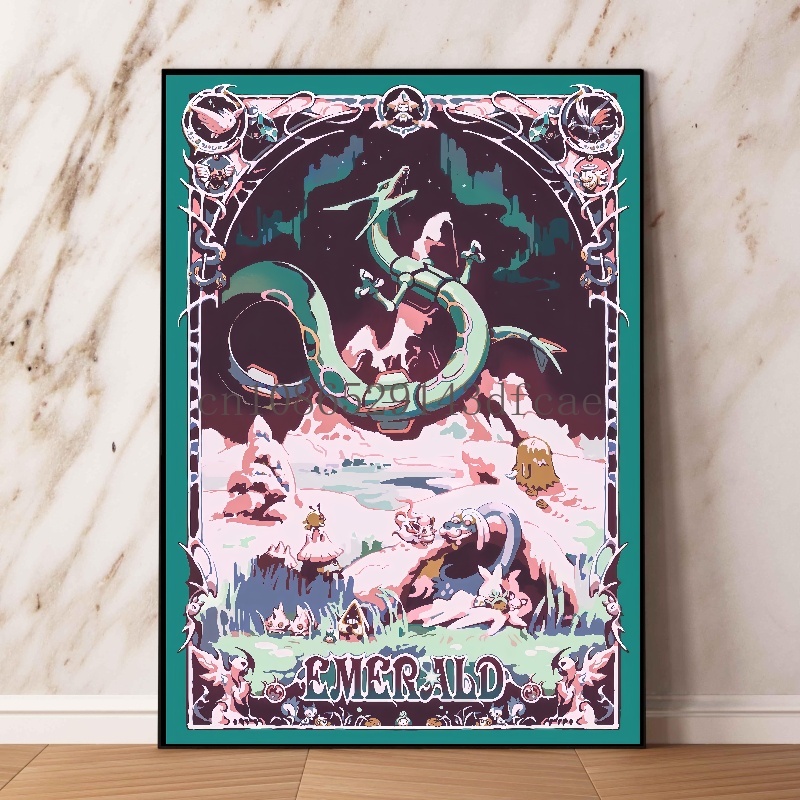 Affiche de dessin animé rétro  - Model Kit Rayquaza avis et prix