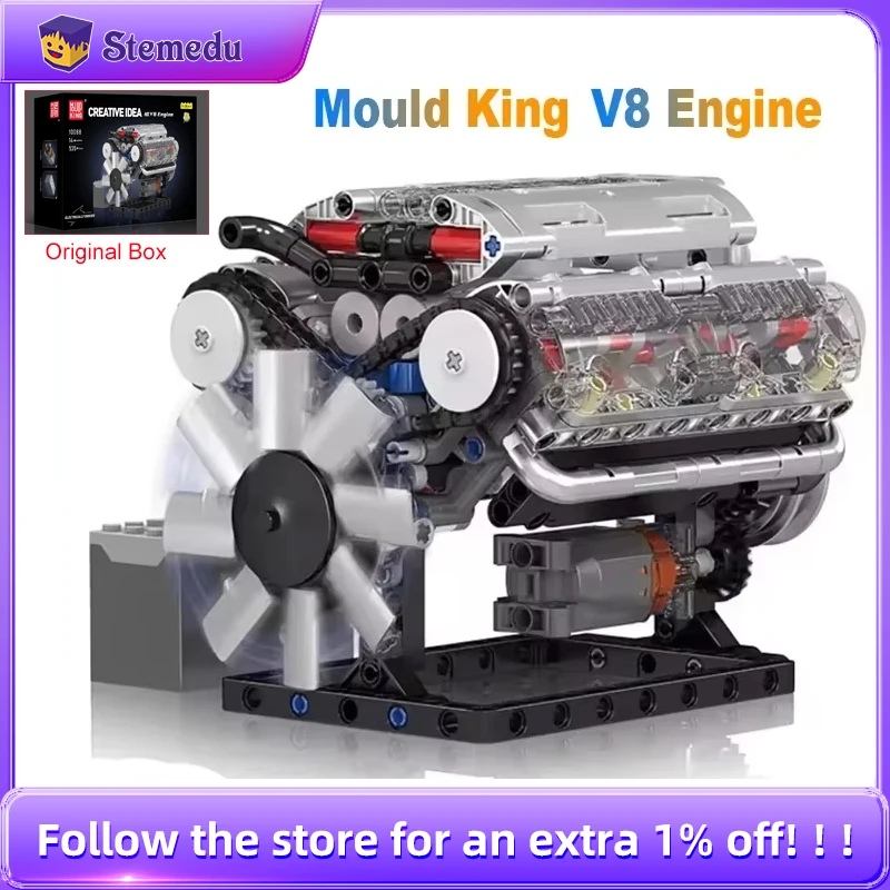 Mould King-Ensemble de blocs d - Model Kit Engine V8 avis et prix