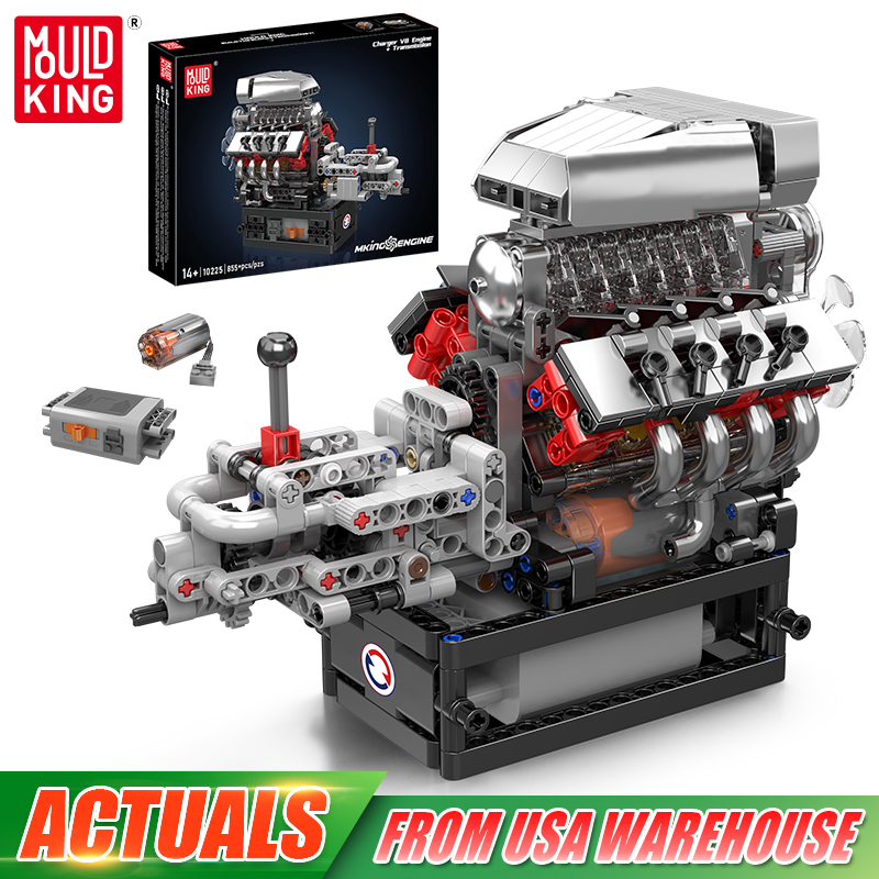 Mould King 10225 moteur techni - Model Kit Engine V8 avis et prix